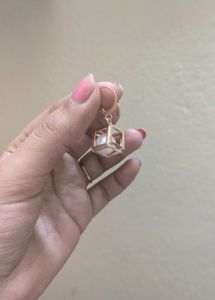 Pearl Cube Earrings