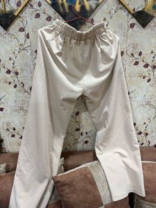 Beige Casual Pants