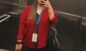 Women Red Formal Full Sleeve Top