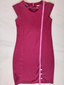 Peppermint Two Pieces Maroon Dress