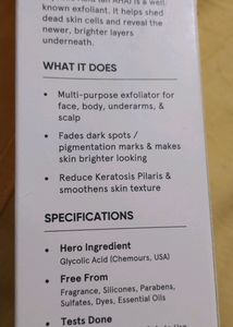 Minimalist Glycolic acid