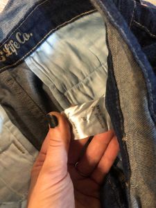 Solid Carrot Fit High Rise Jeans