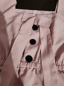 Baby Pink Peplum Top