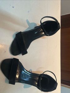 Black Ankle Strap Heels