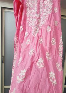 Chicken Kari Kurta Pink Colour