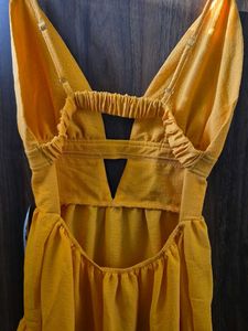 Mustard Mini Sundress
