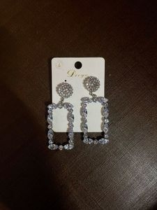 Rhinestone Drop Earrings