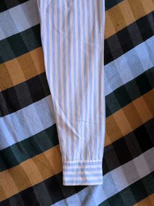 Striped Button-Up Shirt/ ITS fitted shirt for wome