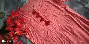 peach kurta And Pink Kurt