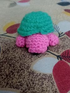 Crochet Mushroom Keychain