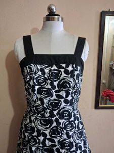 Black And White Floral Dress