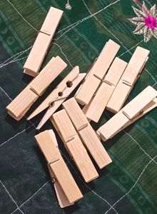 Bamboo Wooden Clips