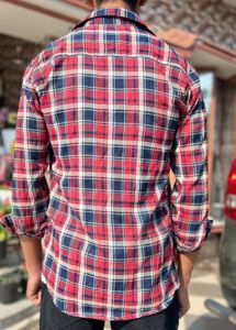 Red &amp; Blue Plaid Casual Shirt
