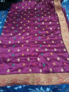 Elegant Embroidered Saree