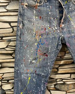 Vintage Levi’s 501 Distress Paint Splatter Jeans