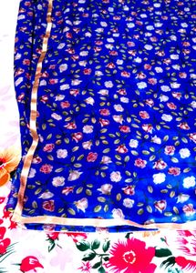 Floral Print Saree