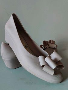 Cute Pink Bow Ballet Flats