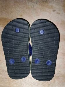 Green &amp; Blue Flip Flops