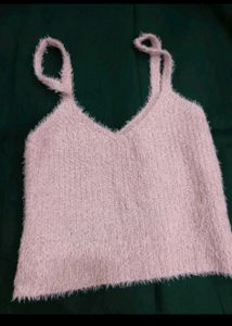 Fluffy Pink Tank Top