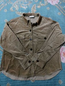 Corduroy Button-Down Jacket