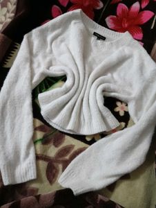 White Fur Sweater