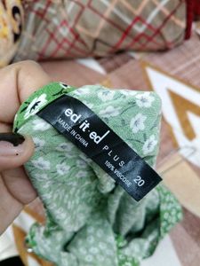 Floral Green Tank Top