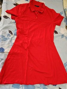 Red Polo Shirt Dress