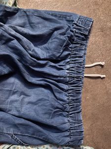 Blue Wide Leg Pants