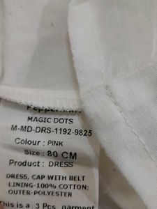 Pink Printed Dress For Girl&#39;s