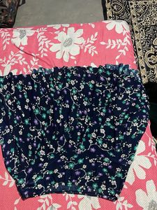 Floral Print Midi Skirt