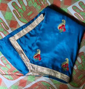 Blue Embroidered Saree💙✨
