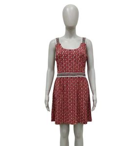 Cute Red Paisley Print Sundress