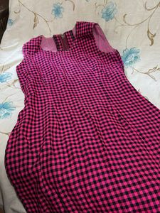 Pink Gingham Dress