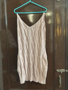 Knitted Sleeveless Mini Dress