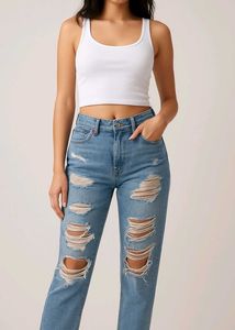 Ripped Denim Jeans