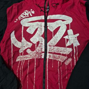Red &amp; Black Graphic Jacket/winter