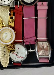 SET OF 8 WATCHES &amp;4 RIBBON STRAPS