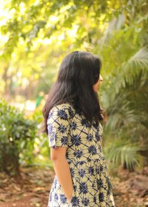 Patterned Fit & Flare Dress