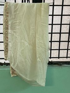 Off White Shalwar Suit With Dupatta