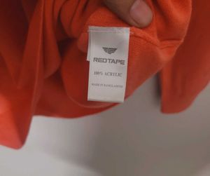 Men&#39;s Red Tape Sweater