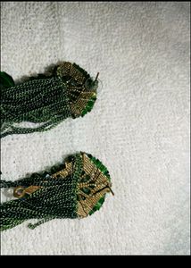 Dark Green Earrings