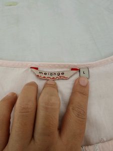 Organic Cotton Melange Pink Kurta