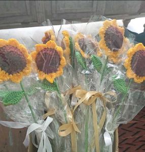 Crochet Sunflower And Rose