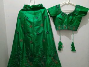 Green Lehenga Choli Set