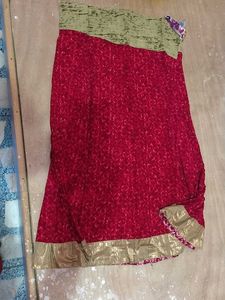 Red Ethnic Skirt