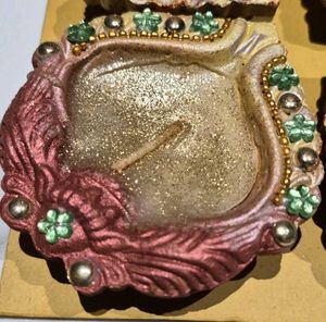 Set of 4 Homecentre Decorative Diyas (1 defective)