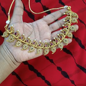 New Bridal Mango Necklace Matte Finish