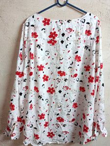 Oversized Summer Floral Top Multicolour