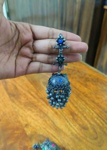 Oxidised Jhumkas