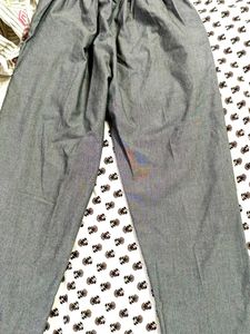 Gray Straight Pants